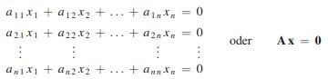 Beispiel für ein gleichungssystem mit einer matrix in zeilenstufenform, die besagt, daß es. Lösen von linearen Gleichungssystemen in Excel als Matrix ...