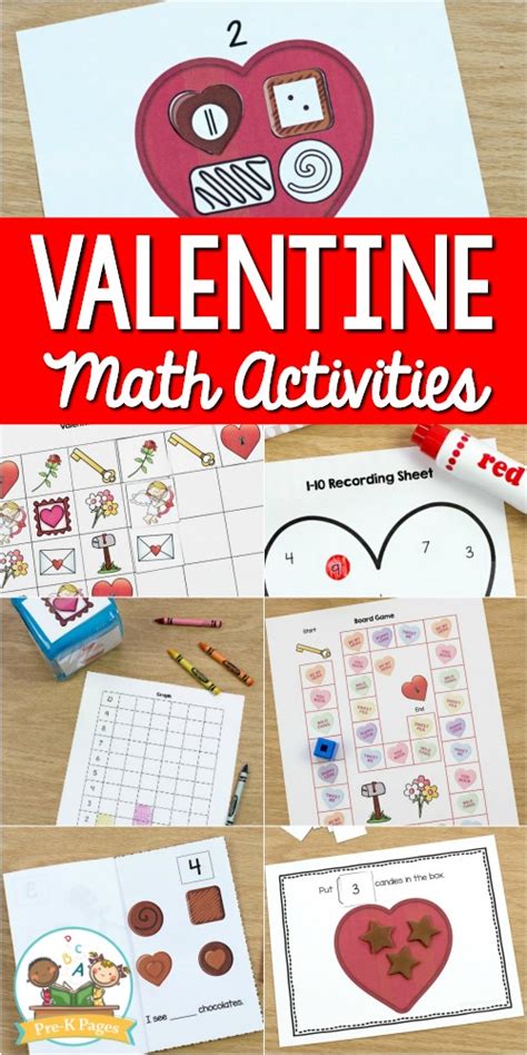 There's such an abundance of topics to be covered, and no shortage of books, printables, and themed resources to incorporate into your daily activities. Valentine Math Activities for Preschool - Pre-K Pages