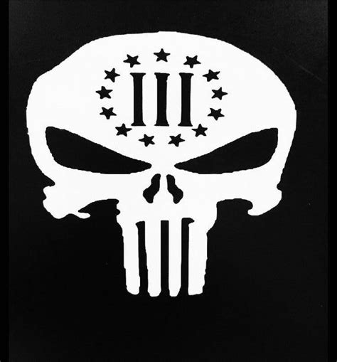 Punisher Skull Military 3 Decalpunisher Military Decal Etsy