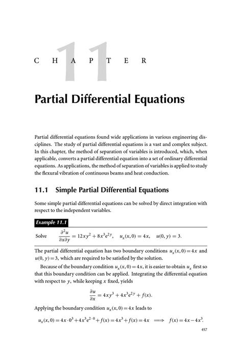 Partial Differential Equations Chapter 11 Differential Equations