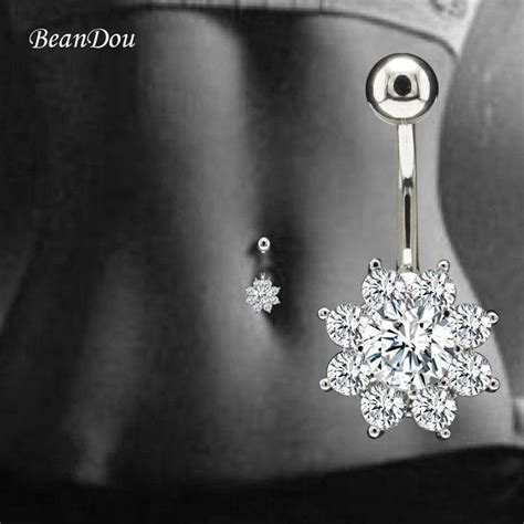 Sexy Belly Button Ring Navel Piercing Bar Ombligo Nombril Surgical