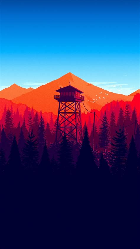 Download 1080x1920 Firewatch Forest Landscape In Game