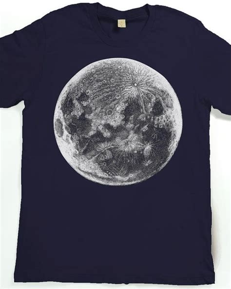 Moon Shirt Unisex T Shirt Astronomy Tshirt Graphic Tee Etsy Moon