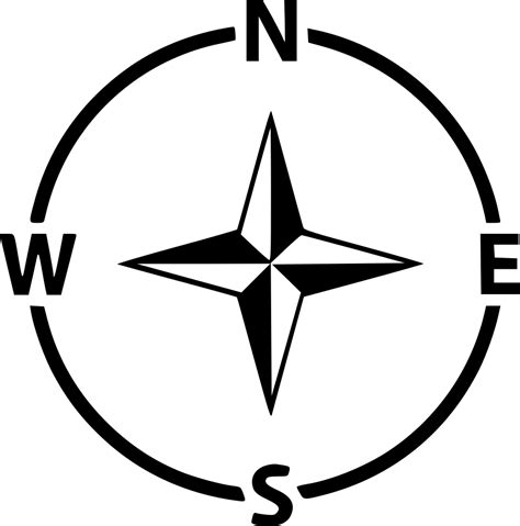 Compass Navigation Arrow Direction Gps West East North - North East