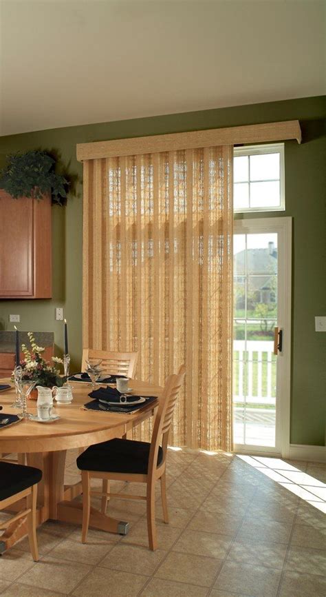 You'll want to mount these up over the door frame since the glass windows overlap when you open and shut the door. Averte by B Window Fashions. You are not stuck with ...