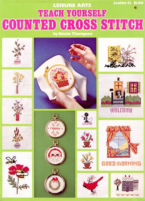 Teach Yourself Counted Cross Stitch By Ginnie Thompson Etsy Counted
