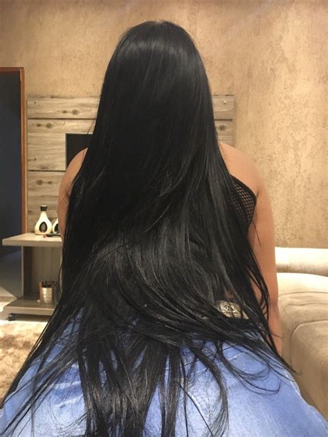 pin de j🤍 em meh cabelo longo preto cabelo lindo cabelo longo