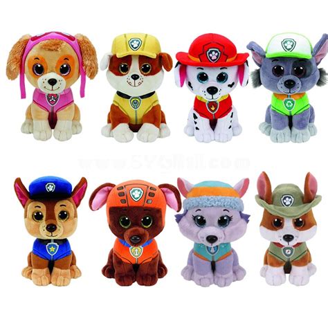 8pcs Set Paw Patrol Beanie Boos Plush Toys Stuffed Animals 15cm6inch