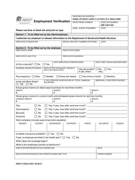 employment verification form   templates   word excel