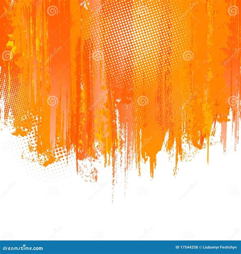Orange Paint Splashes Background Vector Royalty Free Stock Photos