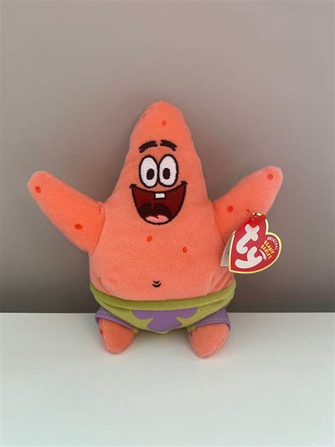 Ty Beanie Baby Patrick Star Patrick Plush From Spongebob Etsy