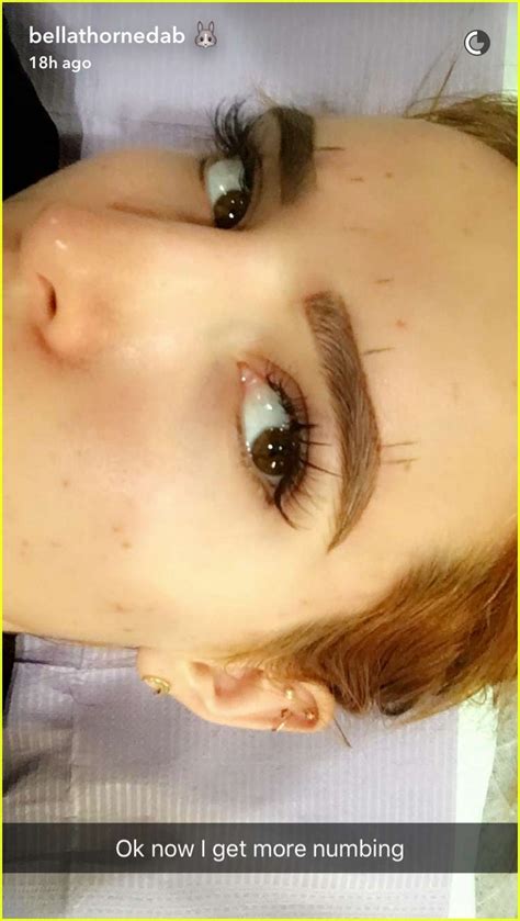 Bella Thorne Tattooed Her Eyebrows And Documented The Procedure On