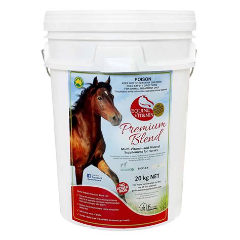 The national research council's (nrc) nutrient requirement of horses lists estimates of commercial complete mineral supplements contain major and trace minerals. Equine Vit&Min Multi-Vitamin & Mineral Supplement