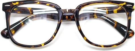 Nerd Geek Retro Square Eye Glasses Clear Lens Oversized Horn Rim Classic Spectacles