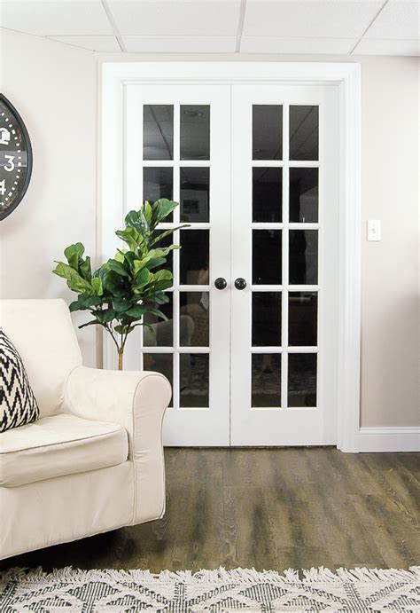 Not like it's out of kilter or too tight because the door swings open/closed freely. The Power of Paint: Dark Painted Interior French Doors ...