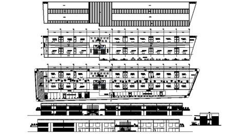 Airport Elevation Complex Detail Dwg File Cadbull