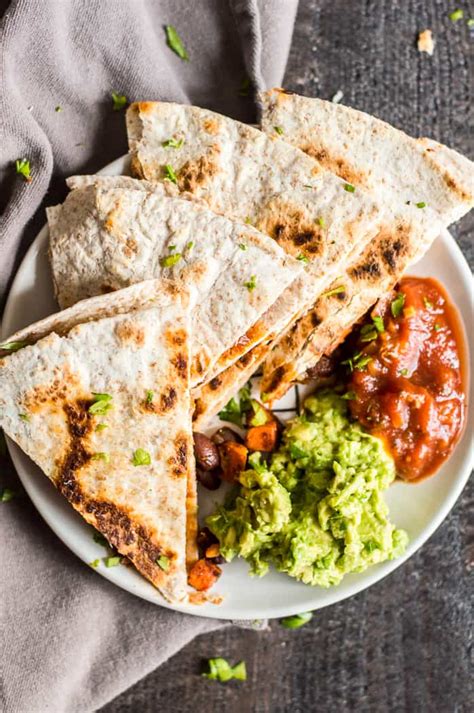 black bean sweet potato quesadillas the natural nurturer