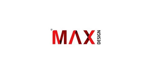 A Red And Black Logo With The Word Max On Its Left Hand Side