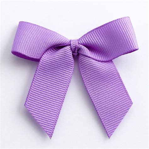 12 Lilac Grosgrain Bows 5cm Wide Favour This