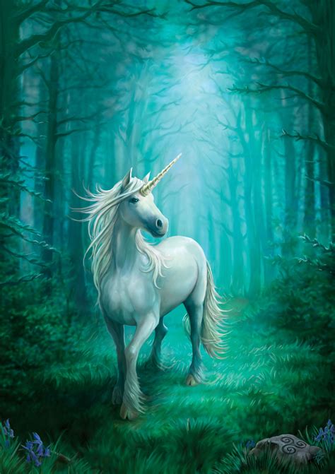 Forest Unicorn Unicorn Painting By Anne Stokes Mythical Creatures