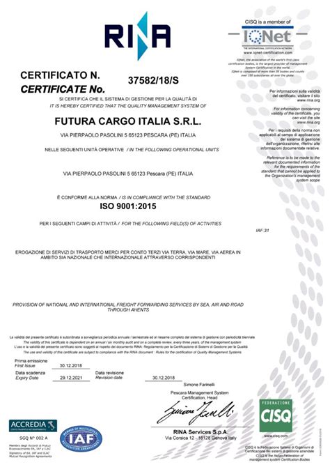 Futura Cargo Italia Trasporti Nazionali Ed Internazionali