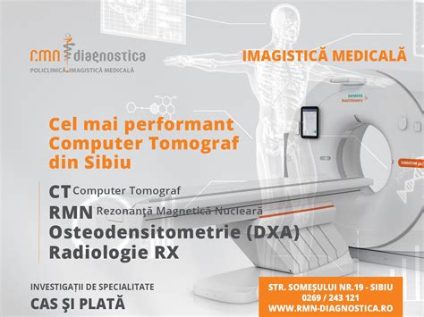 Centrul medical RMN Diagnostica Sibiu Imagistică de top