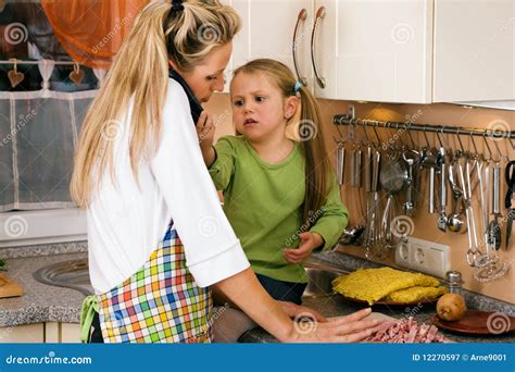 Child Wants Some Attention Stock Image Image Of Cooking 12270597