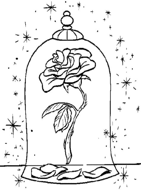 Beauty and the beast coloring pages beauty and the beast coloring pages to print. Beauty And The Beast Coloring Pages Rose | Disney coloring ...