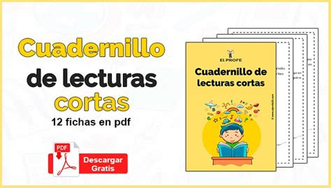 Cuadernillo De Lecturas Cortas Para Niños 】 Materiales Educativos