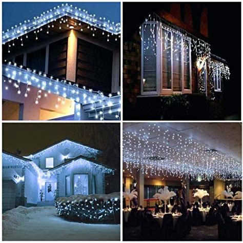Toodour Icicle Christmas Lights 432 Led 354ft 8 Modes Icicle String