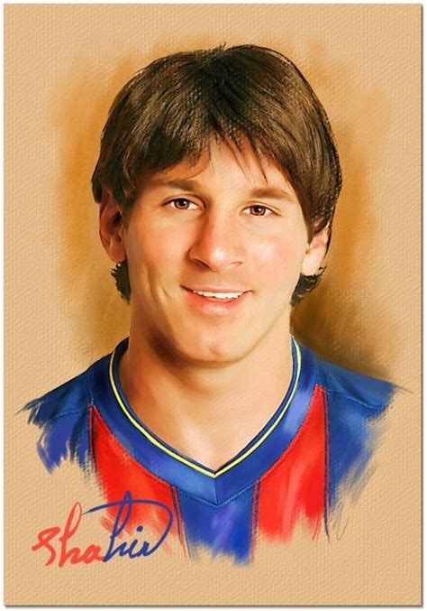 Stars Portraits Portrait Of Lionel Messi By Shahin Portrait Lionel