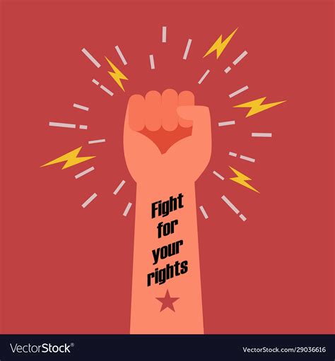 Fight For Your Rights Royalty Free Vector Image