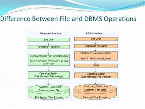 Database Management System File Oriented Approach Versus Database