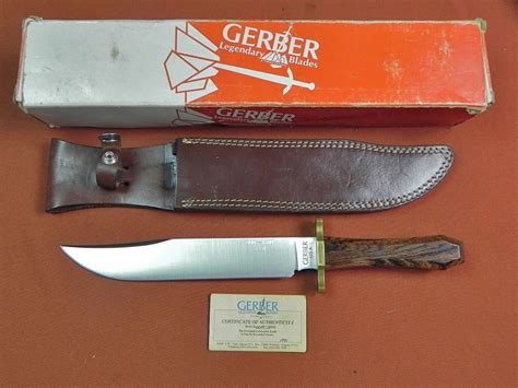 Us 1991 Gerber Limited Edition Huge Bowie Utility Fighting Knife Sheath