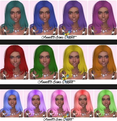 Annett S Sims 4 Welt Anto S Amanda Hair Recolor Sims 4 Hairs Sims