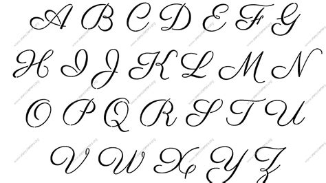 Calligraphy Letters Az Calligraph Choices
