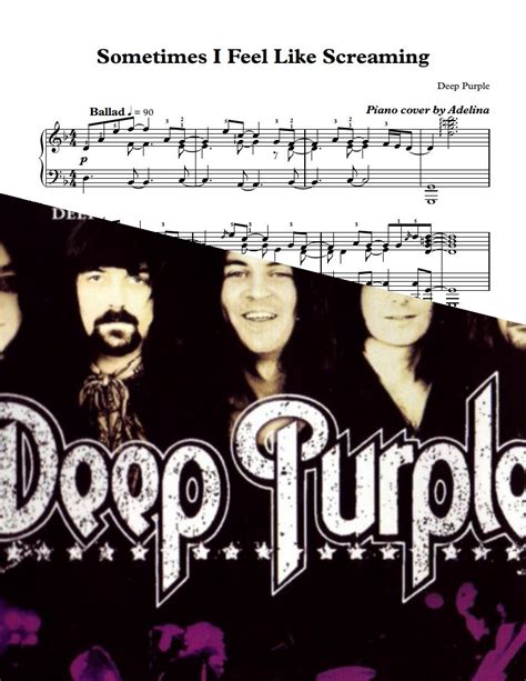 Sometimes I Feel Like Screaming Deep Purple Piano Sheets