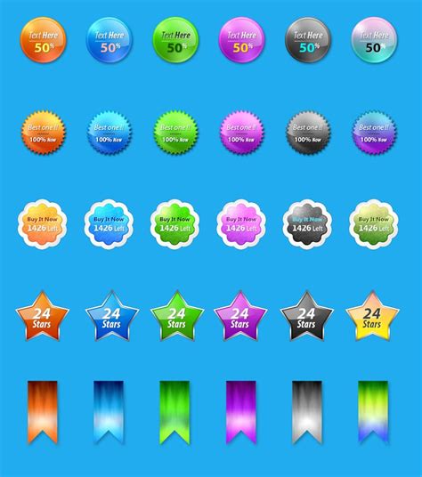 100 Best Free Badges Vector And Psd Css Author