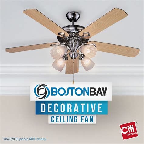 5 best ceiling fans with light. Boston Bay Decorative Fan. | Decorative ceiling fans, Fan ...