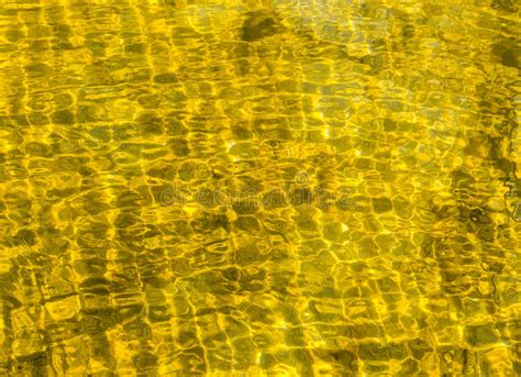 Water Texture Pattern Backgroundgold Water In Sea On Morning Time