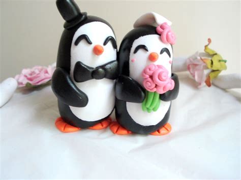 Penguin Wedding Cake Topper Penguin Cake Topper By Magicalties