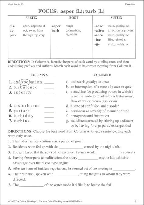 11 Greek And Latin Root Words Worksheets