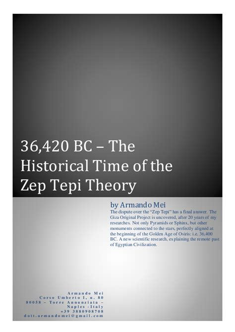 pdf 36 400 bc the historical time of the zep tepi theory armando mei