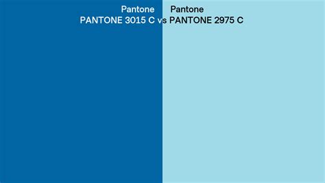 Pantone 3015 C Vs Pantone 2975 C Side By Side Comparison