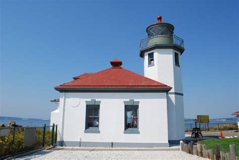 Alki Point Lighthouse In West Seattle Photo