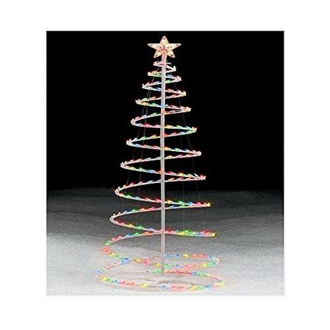Indoor Outdoor 6 Ft Multicolor Lighted Spiral Christmas Tree You Can