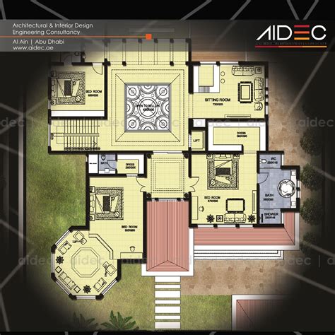 Proposed Residential Villa Floor Plan Location Abu Dhabi
