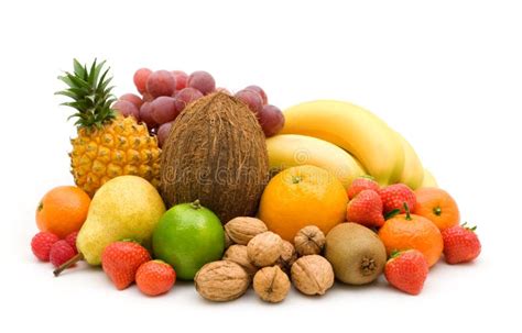 Fresh Fruits And Nuts Stock Photo Image Of Nutrients 6705754