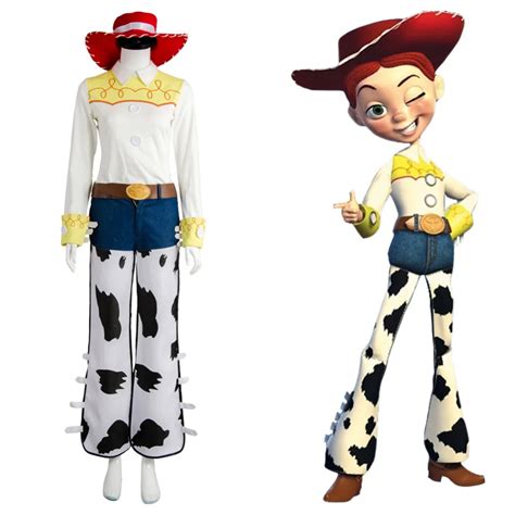 Toy Story The Yodeling Cowgirl Jessie Outfit Cosplay Costume Halloween Carnival Costumes For