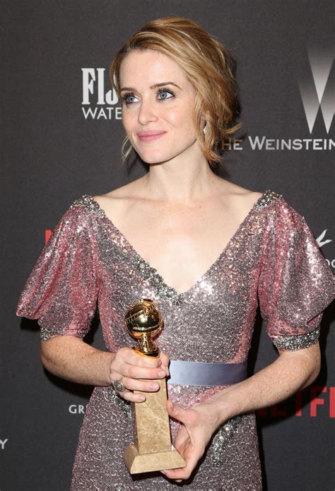 Claire Foy At Weinstein Company And Netflix Golden Globe Party In